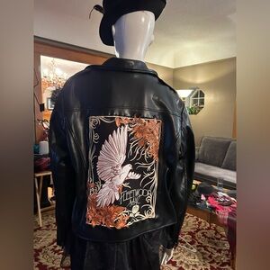 🔥 SOLD 🔥  Handcrafted up cycled Fleetwood Mac jacket